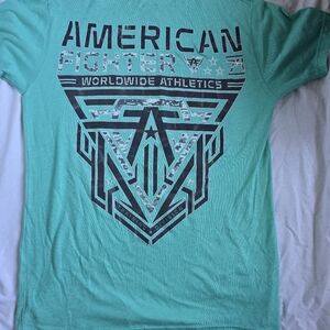 American Fighter Men's Mint Green Graphic Tee
